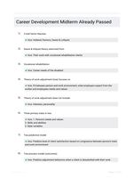 Career Development Midterm Already Passed