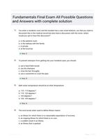 Fundamentals Final Exam All Possible Questions and Answers with complete solution