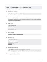 Final Exam COMD 3120-UtahState
