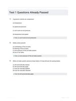Test 1 Questions Already Passed