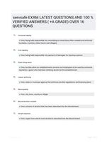 servsafe EXAM LATEST QUESTIONS AND 100 % VERIFIED ANSWERS ( +A GRADE) OVER 16 QUESTIONS