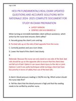 HESI PN FUNDAMENTALS REAL EXAM UPDATED  QUESTIONS AND ACCURATE SOLUTIONS WITH  RATIONALE 2024 -2025 COMPLETE DOCUMENT