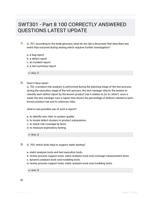SWT301 - Part 8 100 CORRECTLY ANSWERED QUESTIONS LATEST UPDATE