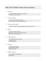 NSC 3361 EXAM 3 with correct Answers