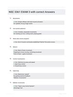 NSC 3361 EXAM 3 with correct Answers