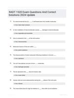 RADT 1520 Exam Questions And Correct Solutions 2024 Update