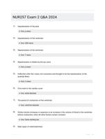 NUR257 Exam 2  Q&A 2024