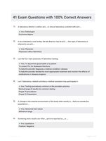 41 Exam Questions with 100% Correct Answers
