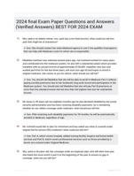 2024 final Exam  Paper Questions and  Answers (Verified  Answers) BEST FOR 2024  EXAM