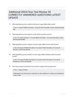 Additional 2024 Flow Test Review 55 CORRECTLY ANSWERED QUESTIONS LATEST UPDATE