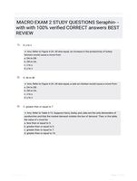 MACRO EXAM 2 STUDY QUESTIONS Seraphin- -with with 100% verified CORRECT answers  BEST REVIEW
