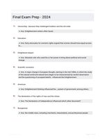 Final Exam Prep - 2024