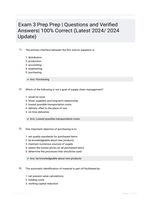 Exam 3 Prep Seraphin- -with with 100% verified CORRECT answers  BEST REVIEW