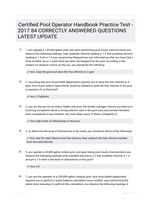 Certified Pool Operator HandbookPractice Test - 2017 84 CORRECTLY ANSWERED QUESTIONS LATEST UPDATE