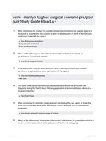 vsim - marilyn hughes surgical scenario pre/post quiz Study Guide Rated A+