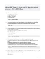 NRSG 357 Exam 3 Review With Questions And Answers 2024/2025 Quiz