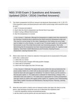 NSG 3100 Exam 2 Questions and Answers Updated (2024 / 2024) (Verified Answers)