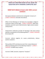 NRNP 6675 MIDTERM EXAM ACTUAL EXAM 100 QUESTIONS WITH ANSWERS COMPLETED 2024
