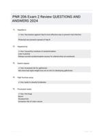 PNR 206 Exam 2 Review QUESTIONS AND ANSWERS 2024