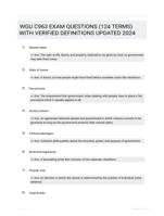 WGU C963 EXAM QUESTIONS (124 TERMS) WITH VERIFIED DEFINITIONS UPDATED 2024