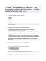 Chapter 1 Study Questions: Sections 1.2-1.4 EXAM QUESTIONS (25 TERMS) WITH VERIFIED DEFINITIONS UPDATED 2024