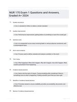 NUR 170 Exam 1 Questions and Answers, Graded A+ 2024