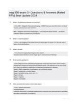 nsg 550 exam 3 - Questions & Answers (Rated 97%) Best Update 2024