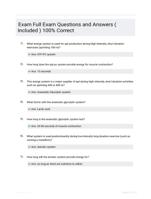 Exam Full Exam Questions and Answers ( Included ) 100% Correct