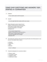 GXMO OHIO QUESTIONS AND ANSWERS 100% VERIFIED A+ GUARANTEED