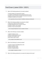 final Exam (Latest 2024 / 2025 )