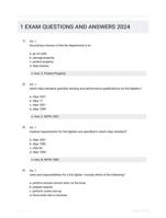 1 EXAM QUESTIONS AND ANSWERS 2024