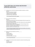 Coast EMT Block #2 EXAM AND REVIEW UPDATED 2023/2024