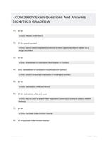 - CON 3990V Exam Questions And Answers 2024/2025 GRADED A