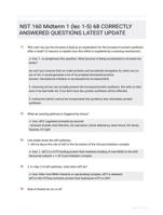 NST 160 Midterm 1 (lec 1-5) 68 CORRECTLY ANSWERED QUESTIONS LATEST UPDATE