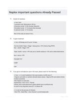 Naplex important questions Already Passed