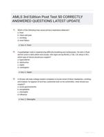 AMLS 3rd Edition Post Test 50 CORRECTLY ANSWERED QUESTIONS LATEST UPDATE