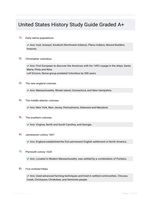 United States History Study Guide Graded A+