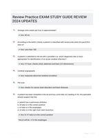 Review Practice EXAM STUDY GUIDE REVIEW 2024 UPDATES
