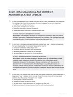 Exam I CAQs Questions And CORRECT ANSWERS |  LATEST UPDATE