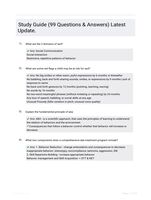 Study Guide (99 Questions & Answers) Latest Update.