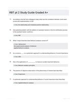 RBT pt 2 Study Guide Graded A+