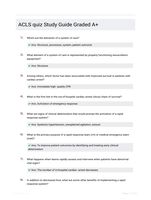 ACLS quiz Study Guide Graded A+
