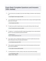 Exam Bank Complete Questions and Answers 100% Verified