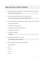 NUR 425 Exam 3 2024 Testbank