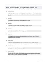 Wise Practice Test Study Guide Graded A+