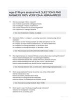 wgu d196 pre assessment QUESTIONS AND ANSWERS 100% VERIFIED A+ GUARANTEED