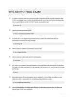 RITE AID PTU: FINAL EXAM!