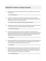 NSG6435 midterm Already Passed