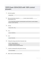 CEPS Exam 2024/2025 with 100% correct answers
