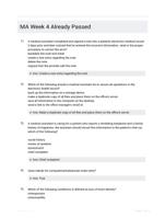 MA Week 4 Already Passed